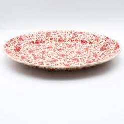 Janelle Imports Oval Basia Platter In Antique Red