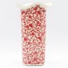 Janelle Imports Fluted Vase In Antique Red