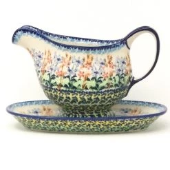 Janelle Imports Gravy Boat W/Tray 1 Qt In Country Spring