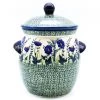 Janelle Imports Lg Canister W/Handles In Wild Blue