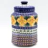 Janelle Imports Lg Airtight Canister In Daffodils