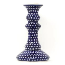 Janelle Imports Tall Candle Holder In Blue Elegance