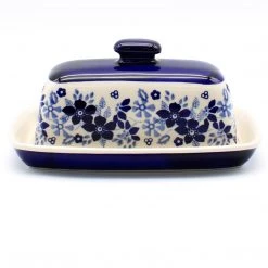 Janelle Imports Butter Dish In Cobalt Wedding