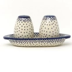 Janelle Imports Salt & Pepper Set W/Tray In Simple Elegance