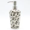 Janelle Imports Soap Dispenser In Modern Gray & Black