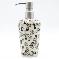 Janelle Imports Soap Dispenser In Modern Gray & Black