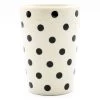 Janelle Imports Toothbrush Holder/Cup In Black Polka-Dot