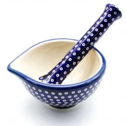 Janelle Imports Mortar 8 Oz In Blue Elegance