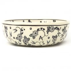 Janelle Imports Family Shallow Bowl In Midnight Garden