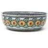 Janelle Imports Family Shallow Bowl In Sunflowers