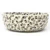 Janelle Imports Family Shallow Bowl In Modern Gray & Black
