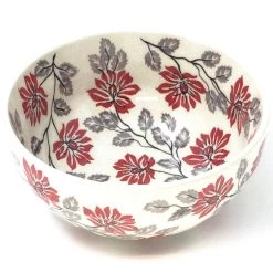 Janelle Imports Soup Bowl 24 Oz In Red & Gray