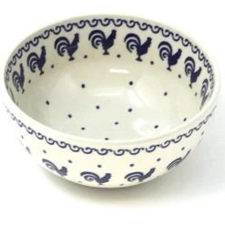 Janelle Imports Soup Bowl 24 Oz In Blue Roosters