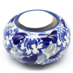 Janelle Imports Votive Candle Holder In Blue Butterfly