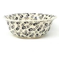 Janelle Imports Sm Retro Bowl In Modern Gray & Black