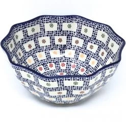 Janelle Imports Sm New Kitchen Bowl In Modern Checkers