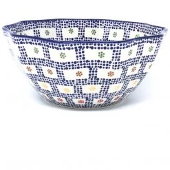 Janelle Imports Sm New Kitchen Bowl In Modern Checkers