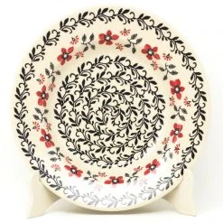 Janelle Imports Soup Plate In Red & Black