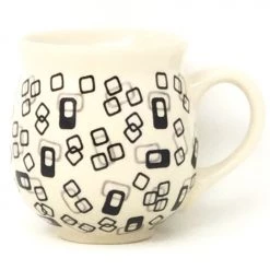 Janelle Imports Lady's Cup 10.5 Oz In Modern Gray & Black