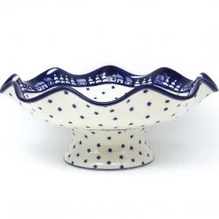 Janelle Imports Fluted Pedestal Bowl In Winter