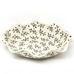Janelle Imports Fluted Pasta Bowl In Simply Black