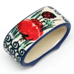 Janelle Imports Napkin Ring In Polish Poppy