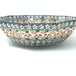 Janelle Imports Lg New Kitchen Bowl In White Daisy