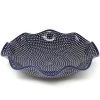 Janelle Imports Fluted Pasta Bowl In Blue Elegance