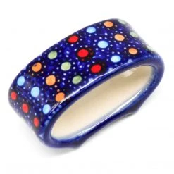 Janelle Imports Napkin Ring In Multi-Colored Dots