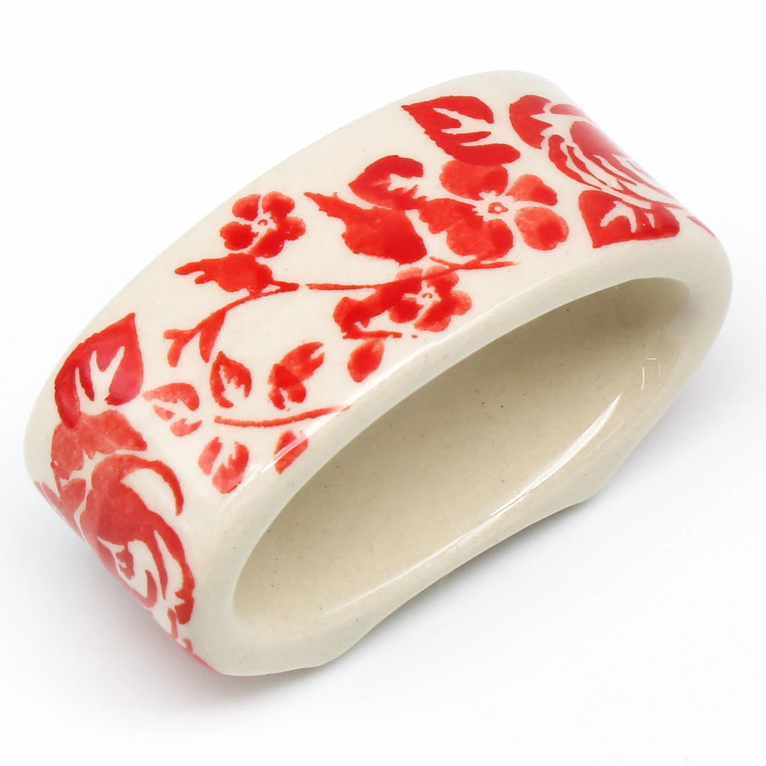 Janelle Imports Napkin Ring In Antique Red 3 Janelle Imports Napkin Ring In Antique Red