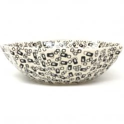 Janelle Imports Lg New Kitchen Bowl In Modern Gray & Black