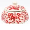 Janelle Imports Trinket Box 4 Oz In Antique Red