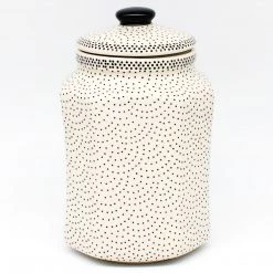 Janelle Imports Lg Airtight Canister In Black Elegance