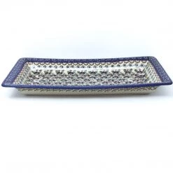 Janelle Imports Lg Rect. Server W/Lip In Forget-Me-Not