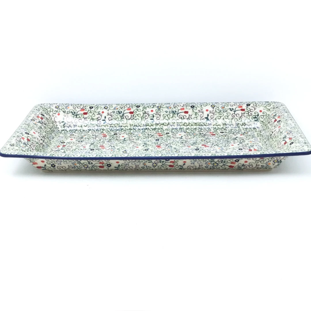 Janelle Imports Lg Rect. Server W/Lip In Early Spring 3 Janelle Imports Lg Rect. Server W/Lip In Early Spring