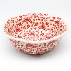 Janelle Imports Sm Retro Bowl In Antique Red