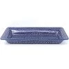 Janelle Imports Sm Rect. Server W/Lip In Blue Elegance