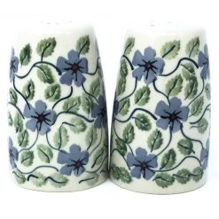 Janelle Imports Salt & Pepper Set In Blue Clematis