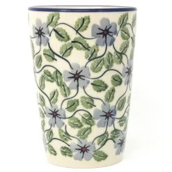 Janelle Imports Toothbrush Holder/Cup In Blue Clematis