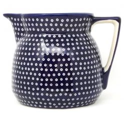 Janelle Imports Wide Pitcher 1.7 Qt In Blue Elegance