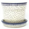 Janelle Imports Sm Flower Pot W/Plate In Simple Elegance