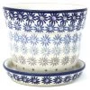 Janelle Imports Sm Flower Pot W/Plate In All Stars