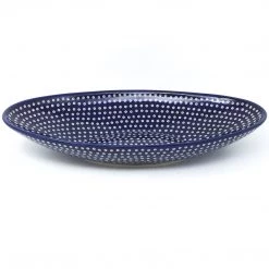 Janelle Imports Sm Modern Oval Server In Blue Elegance