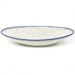 Janelle Imports Lg Modern Oval Server In Simple Elegance