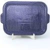 Janelle Imports Tray W/Handles In Blue Elegance