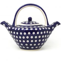 Janelle Imports Green Tea Pot 1 Qt In Blue Tradition