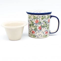 Janelle Imports Straight Cup W/Infuser & Cover 12 Oz In Japanese Garden
