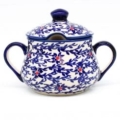 Janelle Imports Family Style Sugar Bowl 14 Oz In Touch Of Red
