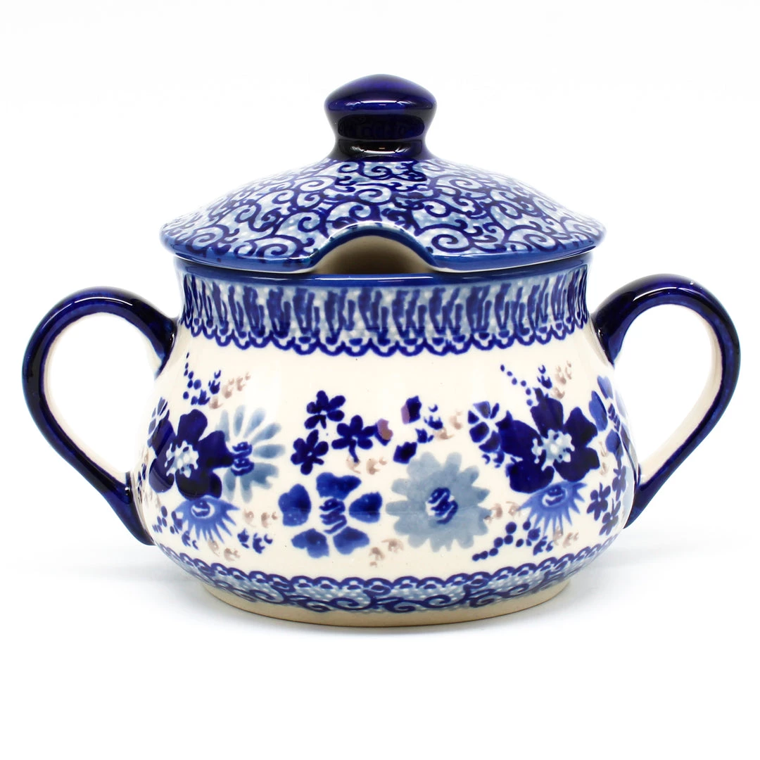 Janelle Imports Family Style Sugar Bowl 14 Oz In Stunning Blue 3 Janelle Imports Family Style Sugar Bowl 14 Oz In Stunning Blue
