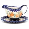 Janelle Imports Gravy Boat W/Tray 1 Qt In Sunshine Meadow